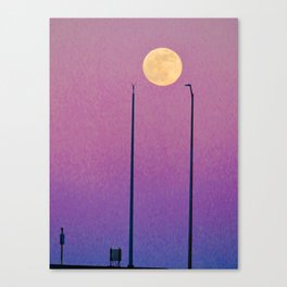 Flower Super Blood Full Moonrise 2021 Canvas Print