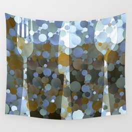 Colorful Modern Kitchen Art - Knife Wall Tapestry