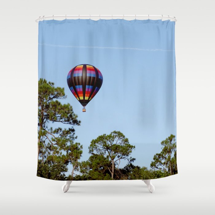 Hot Air Balloon Shower Curtain