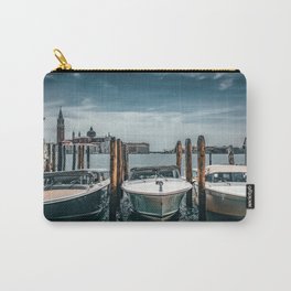 Venice Italy with boats surrounded by beautiful architecture along the grand canal Carry-All Pouch | House, Boat, Creative, Landmark, Photo, Europe, Italian, Stylish, Explore, Veniceitaly 
