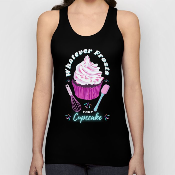 Whatever Frosts Your Cupcake Pattern Tank Top
