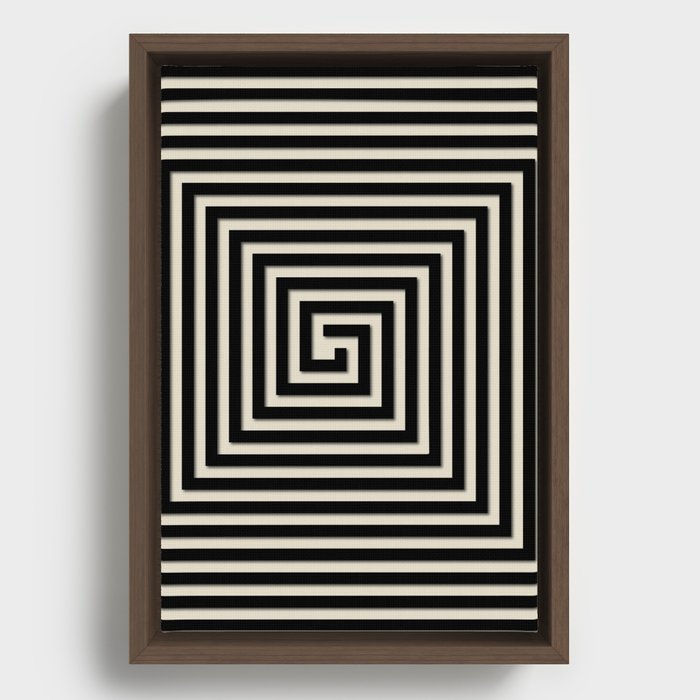 Maze Illusions  Framed Canvas