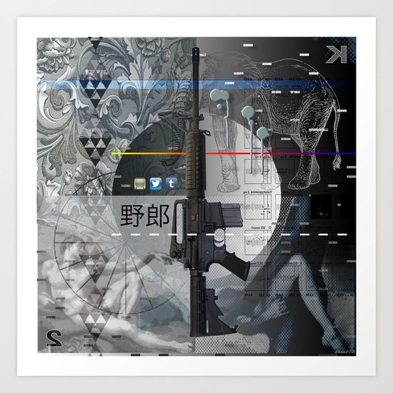 I Don't Think So < The NO Series (B&W) Art Print