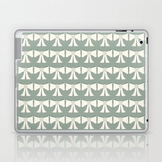 Vintage Bows XIV Green Sage Laptop & iPad Skin