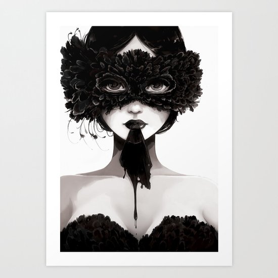 La veuve affamee Art Print