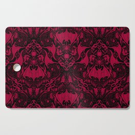 Bats and Beasts - Blood Red Cutting Board