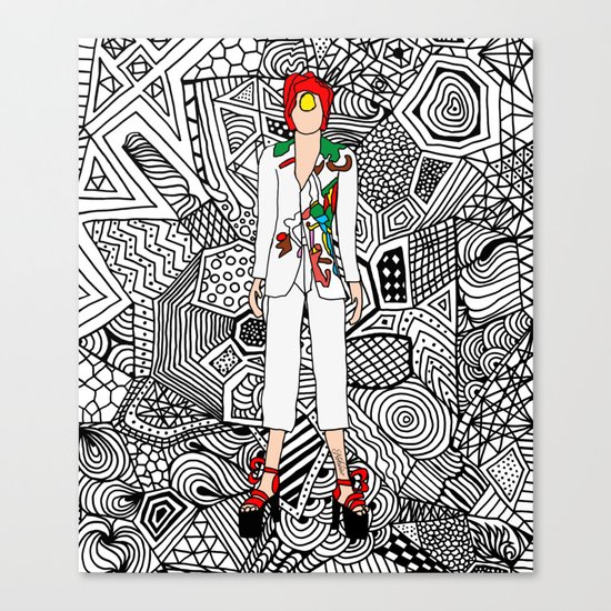 Bowie Fashion 7 Canvas Print