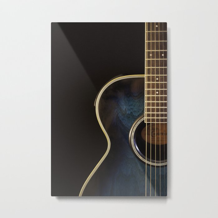 Acoustic Guitar Colour Metal Print