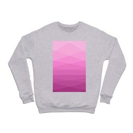 Pink polygonal geometric pattern Crewneck Sweatshirt