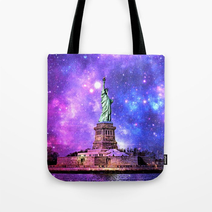 space Statue of Liberty Tote Bag