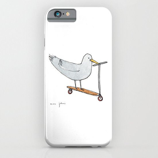 bird on a scooter iPhone & iPod Case