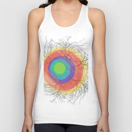 Rainbow trees Unisex Tank Top
