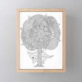 Flower Framed Mini Art Print