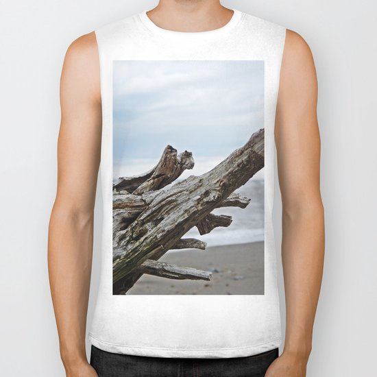 Natural Driftwood Biker Tank