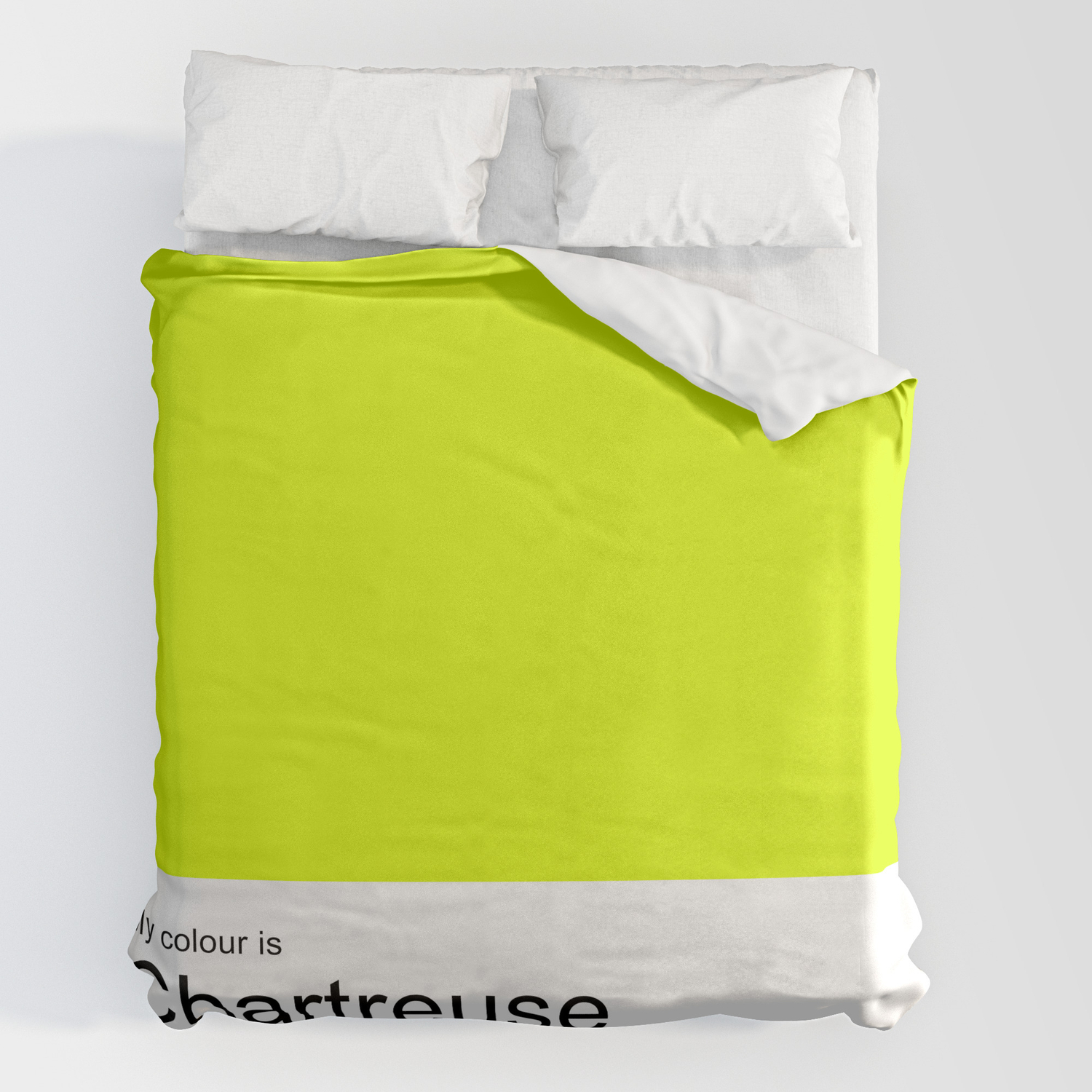 My Colour Is Chartreuse Duvet Cover By, Chartreuse Duvet Cover