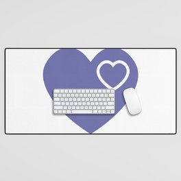 Forever In My Heart - Very Peri Pantone Colour Of The Year  Desk Mat