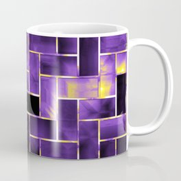 Nonbinary Pride Enameled Parquet Tiles Pattern Coffee Mug