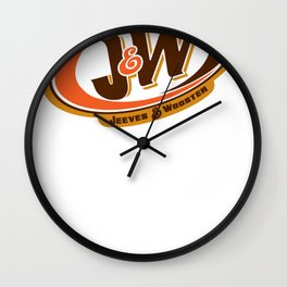 Jeeves and Wooster's Fine Beverages Wall Clock