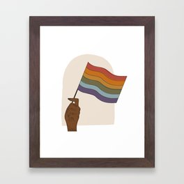 UrbanNesian Pride Flag Framed Art Print