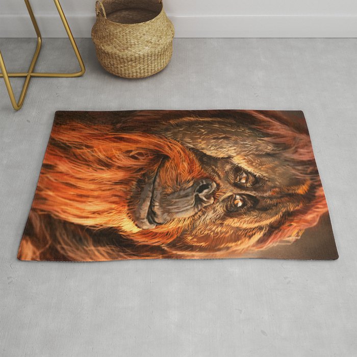 Primate Wisdom - Orangutan Rug