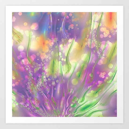 Magic Flowers Art Print