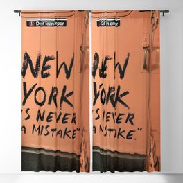 New York City is never a mistake Blackout Curtain