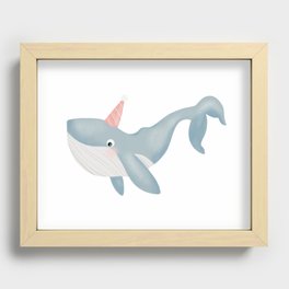 Whale Party Recessed Framed Print