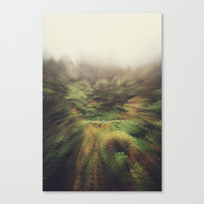 Fog and Forest on the Oregon Coast | Surreal Photography Canvas Print