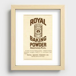 Vintage Kitchen Advertisement Royal Baking Powder Recessed Framed Print