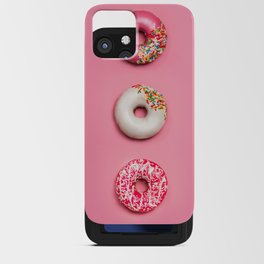 Pink Donuts iPhone Card Case