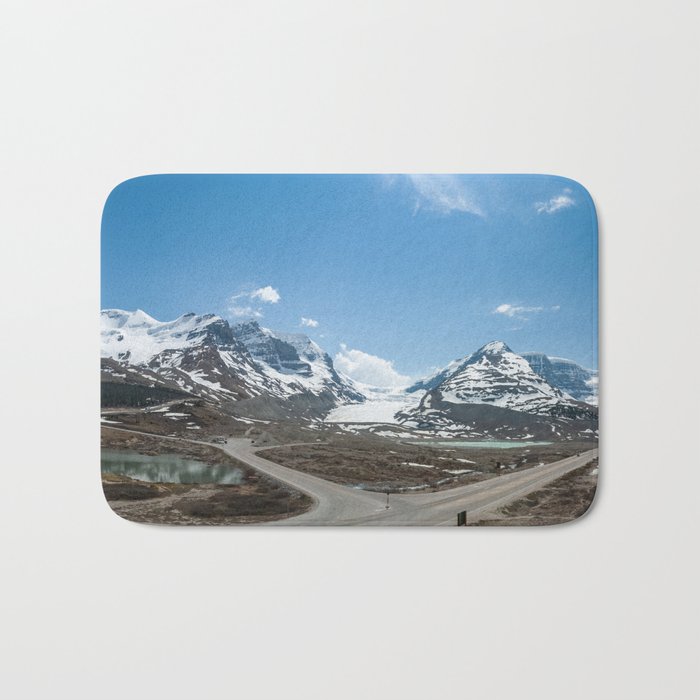 Athabasca Glacier panorama Bath Mat