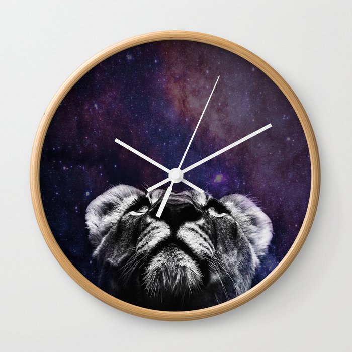 Galaxy Lion Wall Clock