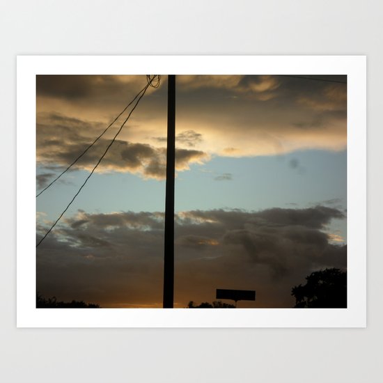 Through The Clouds Art Print