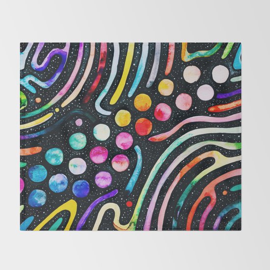 Rainbow Galaxy 1.0 Throw Blanket