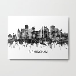 Birmingham England Skyline BW Metal Print | Art, Uk, Architecture, Cityscape, Blackandwhite, Kingdom, Europe, England, Print, Birmingham 