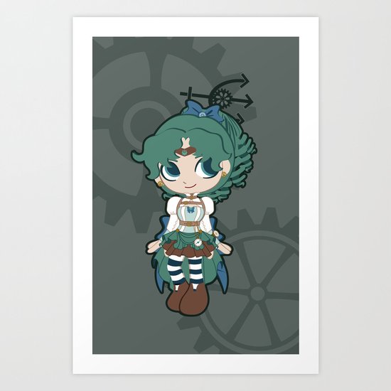 Steampunk Sailor Neptune - Sailor Moon Art Print