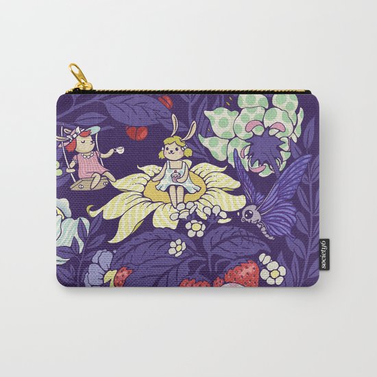 Garden party - blueberry tea version Carry-All Pouch