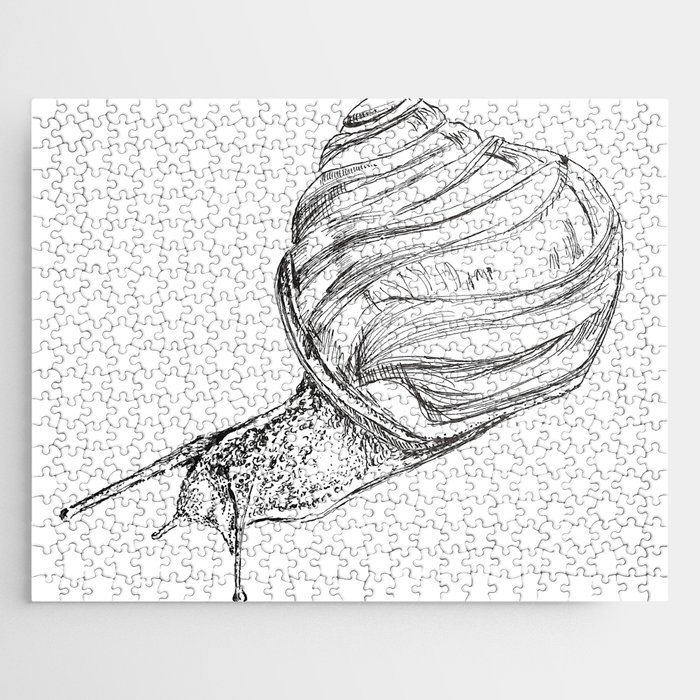 Snail Sketch Jigsaw Puzzle