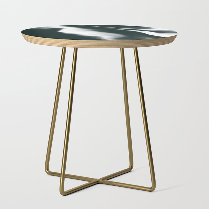 Emerald green Marble Abstract Elegant Side Table