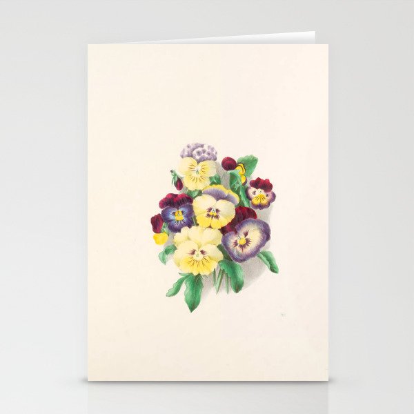  Pansies by Clarissa Munger Badger, "Floral Belles," 1866 (benefitting The Nature Conservancy) Stationery Cards
