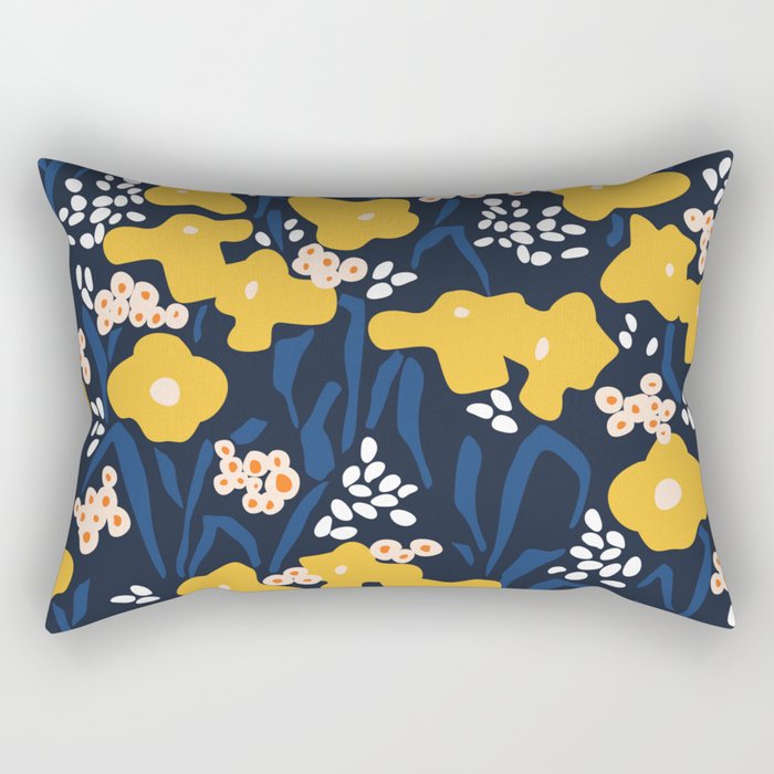 Popular floral pattern  - scandinavian style Rectangular Pillow