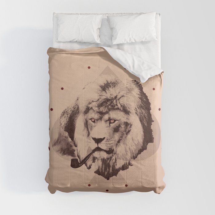 the pipe lion Comforter