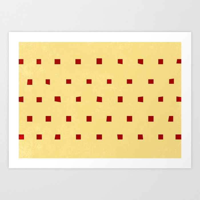 An example showing dark red spots on light ground, Suggestions for the study of colour, Carpenter, 1915, 1923 Art Print
