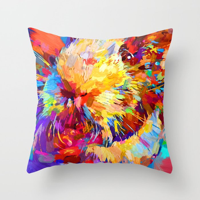 colorful graphic throw pillows