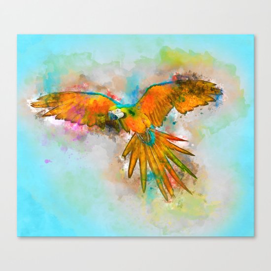High as a Macaw Canvas Print