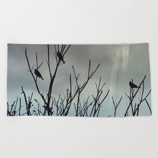 Under Grey Skies Beach Towel