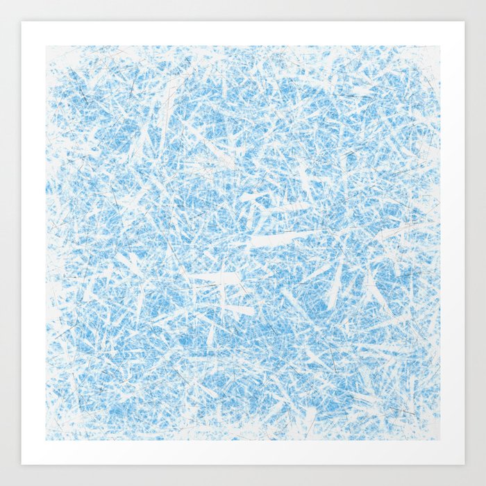 White Out Frost Art Print | Painting, Digital, Processing, Computational