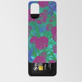 Flowers for You Raspberry and Turquoise  Android Card Case