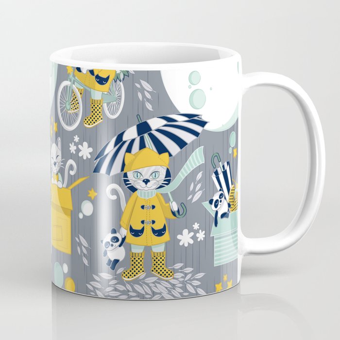 The cat who loves rainy nights Coffee Mug