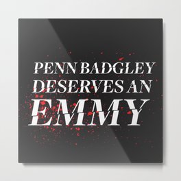 Penn Badgley Deserves an Emmy Metal Print | Carolinekepnes, Television, Younetflix, Graphicdesign, Netflix, Typography, You, Pennbadgley 